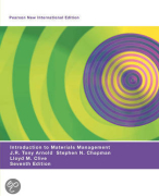 Samenvatting Introduction to Material Management
