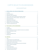 Capita Selecta volwassenen 2017-2018