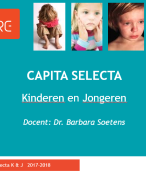 SAMENVATTING CAPITA SELECTA 2017-2018