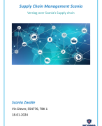 Supply Chain Management Verslag/ cijfer 9
