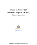 Informatica 3 TSO (OPR)_Vragen en Antwoorden