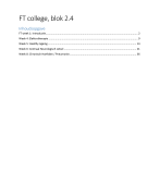 Samenvatting Fysiotherapeutische Zorg, blok 2.4