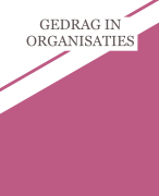 Gedrag in Organisaties
