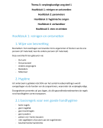 Samenvatting Module 1: Thema 3 Verpleegkundige zorg