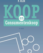 Samenvatting: Koop en consumentenkoop, ISBN: 9789013122428. Patienten- en consumentenrecht