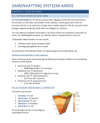 Samenvatting De Geo systeem aarde