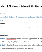 sociale attributietheorie + communiceren + conflicten