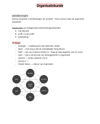 ORGANISATIEKUNDE hoorcollege stof