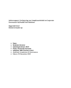 Verbetering van Compliancebeleid en Corporate Governance bij HealthTech Solutions