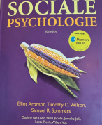 Begrippenlijst Sociale Psychologie