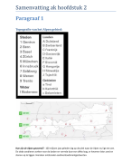 aardrijkskunde Samenvatting ak hoofdstuk 2 - methode geo - 2e klas havo 