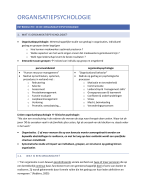 samenvatting van organisatiepsychologie