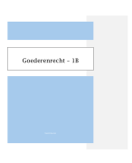 COMPLETE samenvatting GOEDERENRECHT 2024-2025