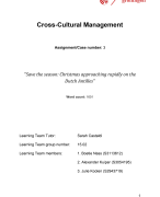 Cross-Cultural Management Case 3