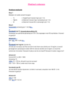 Medisch rekenen formule samenvatting 