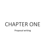  Proposal writing knowledge 