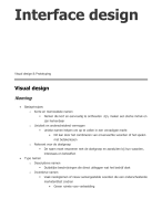 Samenvatting Interface Design (Visual Design & Prototyping)