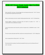 IICRC OCT Exam Study Guide Q&A 2025 Solution