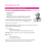 Samenvatting van inleiding in spp