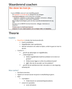 SAMENVATTING Waarderend coachen (OPO Psychosociale hulpverlening)
