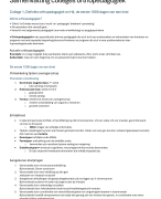 Samenvatting colleges Orthopedagogiek
