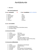 Samenvatting Aardrijkskunde 2de Graad 
