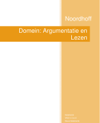 Samenvatting Nederlands: Domein - Argumentatie en Lezen (Noordhoff VWO)
