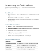 Aardrijkskunde buiteNLand 1 havo/vwo Hoofdstuk 3 Klimaat (specifiek: intro, paragraaf 3.1 t/m 3.4 en landenvergelijk