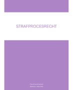 samenvatting strafprocesrecht 