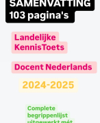 Landelijke Kennistoets Nederlands tweedegraads alle begrippen uitgelegd 2024-2025