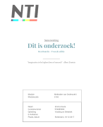 Samenvatting Dit is Onderzoek! - Ben Baarda - tweede editie