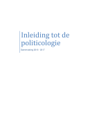 Samenvatting Politicologie UA