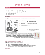 Samenvatting stem: therapie theorie