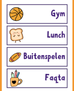 Dagritmekaarten thema emoji