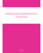 samenvatting marketing communicatie strategie