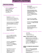 Toegepaste psychologie: morele ontwikkling,taal-cognitieve-persoonlijkheidsontwikkeling van het jong kind,...