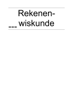 Portfolio rekenen wiskunde 2 (PABO)