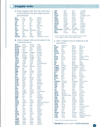 ENGELS list irregular verbs