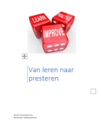 Paper/ Essay Onderwijskunde Opleidingskunde 7,5 incl beoordeling