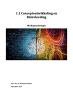 Mediapsychologie samenvatting kwartiel 1.1