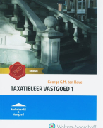 Samenvatting Taxatieleer vastgoed 1
