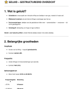 Biologie: Geluid en Oor