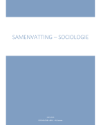 Samenvatting - Sociologie POM31a (PPW - sem 1 - KUL)