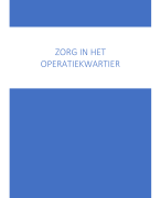 verpleegkundige zorg in het operatiekwartier