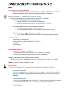 Onderzoeksmethoden 2 - Volledige samenvatting + college-notities