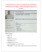 65-Year-Old Patient Case Study | Nausea & Fatigue | Week 7 Clinical Report