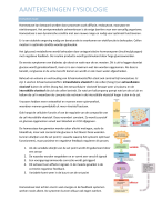 Bio-farmaceutische wetenschappen Fysiologie samenvatting powerpoints + colleges