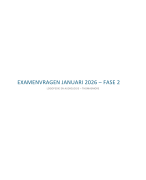 Examenvragen januari 2026 - logopedie en audiologie (fase 2) 