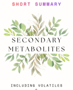 Short Summary of Secondary Metabolites