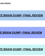 NPTE brain dump review